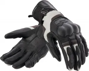 Мотоциклетные перчатки REBELHORN Range для мужчин, козья кожа, защита лодыжек SAS-TEC, вставки из суперткани, двойная регулировка манжеты, салфетка для протирки большого пальца, размеры до 5XL, black/grey