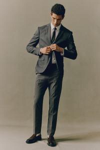 Брюки узкого кроя H&M, серый