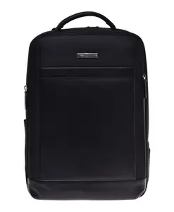 Рюкзак из кожи и нейлона Baldinini, черный