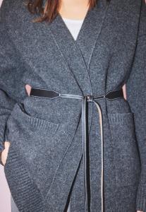 Кардиган NA-KD Cardigan, Dark Grey Melange/Grey