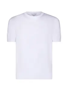 Вязаная футболка с короткими рукавами Malo, белый