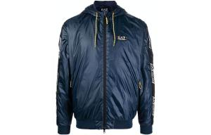 Куртка пуховик EA7 мужская синяя EMPORIO ARMANI