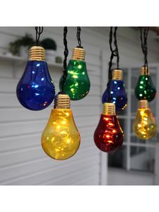 STAR Trading Гирлянда из светодиодных лампочек «Glow», для улицы, работает от сети, разноцветная, 3,6 м