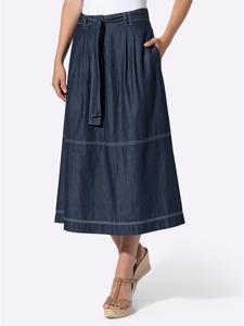 Юбка из денима цвета синего камня Heine