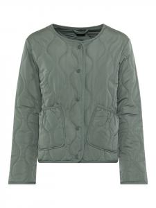 Стеганая куртка темно-серо-зеленого цвета Laura Scott