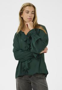 Блуза Kaffe KASIENNA BLOUSE, Ponderosa Pine/Dark Green