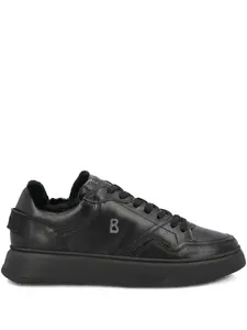 Кожаные кроссовки с логотипом Bogner, черный