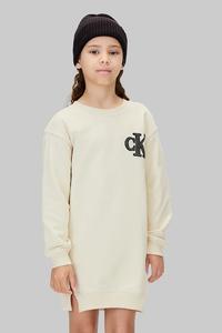 Детское платье Calvin Klein Jeans, бежевый