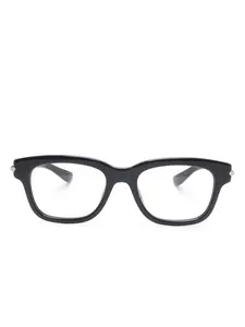 Очки AM0497O 007 Alexander McQueen Eyewear, серый