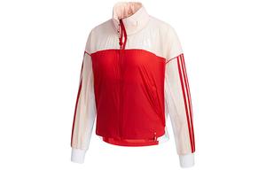 Adidas Женская куртка, Красный Розовый Сращивание