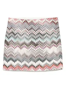 Юбка с зигзагообразным узором Missoni, нейтральный