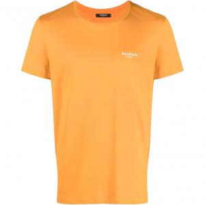 Футболка мужская оранжевая BALMAIN