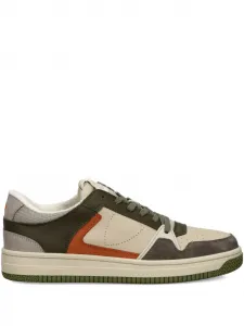 Кроссовки со вставками Philippe Model Paris, коричневый