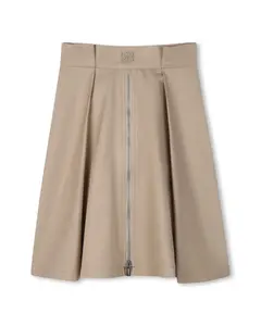 Детская однотонная юбка DKNY, светло-коричневый