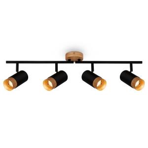 Потолочный светильник Briloner Sayos 4-flammig, алюминий - черный