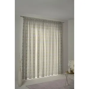 Штора Laufenberg с присборенной лентой, 1 шт. Wirth, Lindgrün