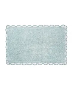 Хлопковый коврик для ванной с меланжевой каймой, связанный крючком, 51 x 81 см Laura Ashley