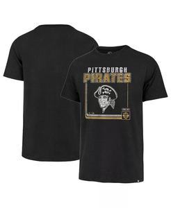 Мужская черная футболка Pittsburgh Pirates Borderline Franklin '47 Brand