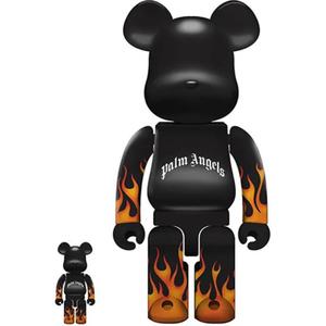 Palm Angels Macau 2020 Macau Limited, принт с пламенем, модные фигуры BE@RBRICK