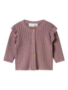 Вязаный кардиган NAME IT NBFOMINNA, лиловый