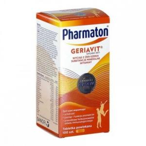Geriavit Pharmaton Витамины и минералы с женьшенем для иммунитета Sanofi