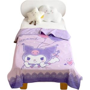 Детское охлаждающее одеяло из шелка для лета мультяшное одеяло для кондиционера для дневного сна в детском саду химическое волокно Sanrio, Balloon Kuromi
