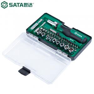 Набор отверток SATA 05494, набор крестовых многоразовых головок, небольшой набор ключей с храповым механизмом