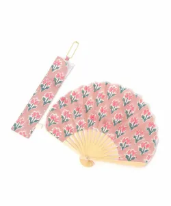 Веер с блочной печатью