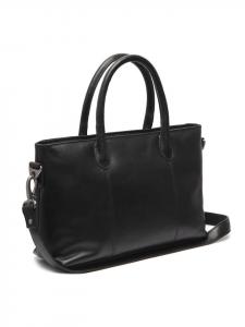 Сумка-шоппер Novum кожаная 34 см черного цвета The Chesterfield Brand