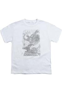 Футболка с коротким рукавом для детей "Бэтмен: Карандаш-батаранг" Gildan, белый