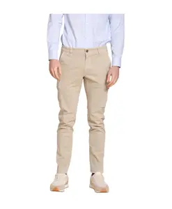Узкие брюки-карго из габардина Mason'S, бежевый