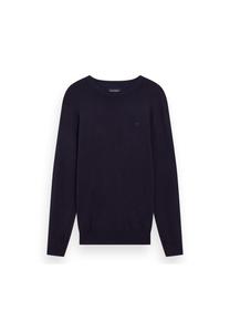 Мужской свитер - сердцевина, свитер из вискозы, однотонный SCOTCH & SODA, темно-синий