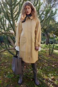 Пальто из саржевого переплетения H&M, бежевый