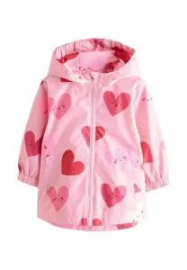 Водонепроницаемая куртка-дождевик с принтом, стандартного кроя. Next, Pink Heart