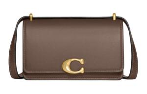 Бандитская Кожаная Сумка Через Плечо Маленького Размера для Женщин Темный Лаймово-Серый COACH