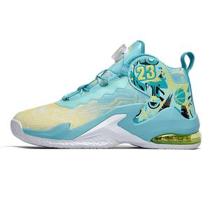 Дышащие нескользящие и устойчивые к истиранию баскетбольные кроссовки Mid Top для детей и подростков AMICNIEGD, зеленый