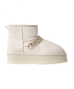 Меховое ожерелье, зимние сапоги, белые женские Gaã«Lle Paris, белый