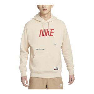 Толстовка Nike Sportswear NSW hoodie 'Beige Red', бежевый