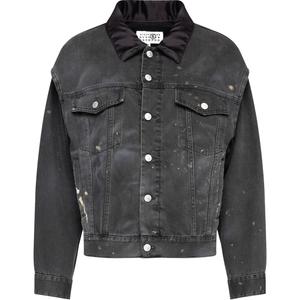 Хлопковая куртка MM6 Maison Margiela, черный