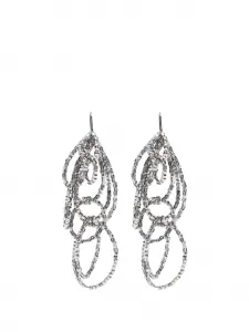 Серьги с бисером Panicale, серый