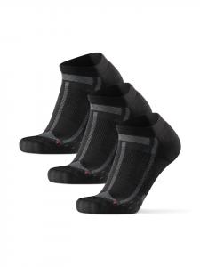 DANISH ENDURANCE Беговые носки для длительных дистанций с низким голенищем, черно-серые