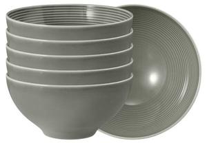 Миски для хлопьев beat color glaze, набор, 6 шт. Seltmann Weiden, серый