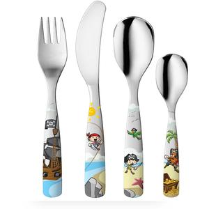 Детские столовые приборы gnali & zani Пираты Сделано в Италии Gnali & Zani, Edelstahlfarben/bunt