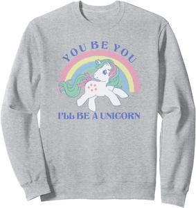 Ретро-толстовка My Little Pony с радужным логотипом I'll Be A Unicorn, серая