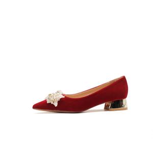 HKCP Туфли на высоком каблуке 4,5 см, женские, красные