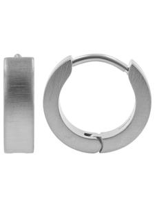 Adeliás Женские серьги - Титановые серьги-кольца в серебристом исполнении