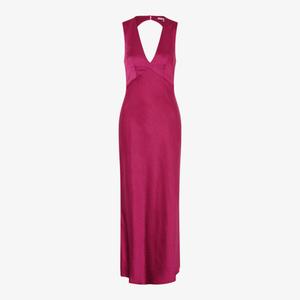 Платье макси Nova из переработанного полиэстера с завязками на спине Omnes, пурпурный