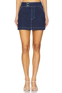 Мини-юбка Bowen Veronica Beard, indigo rinse