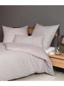 Постельное белье из хлопка Janine, Шиншилла в вулкане Janine, 135 x 200 + 80 x 80 см