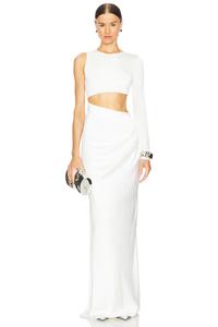 Платье с вырезами Ceren Ocak, white